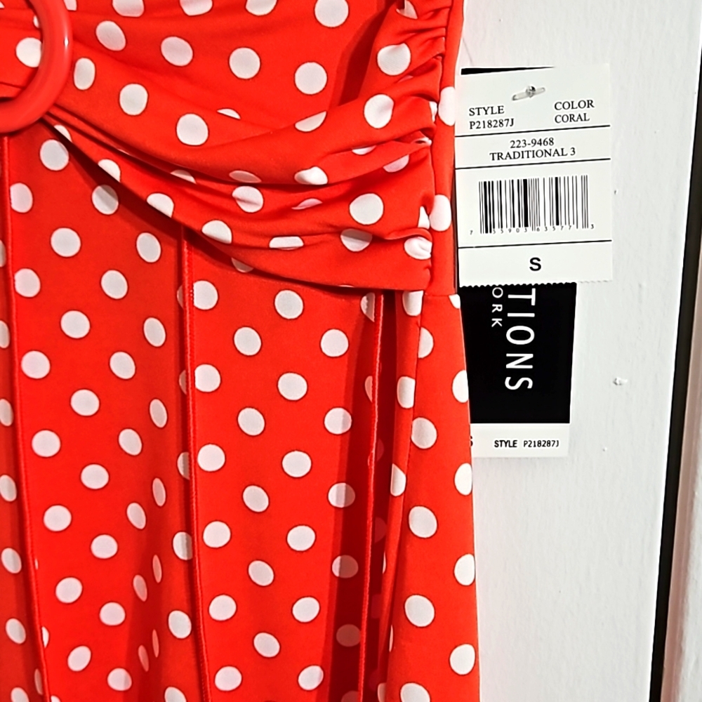 NWT Preceptions Red Polka Dot, size S - Picture 4 of 9